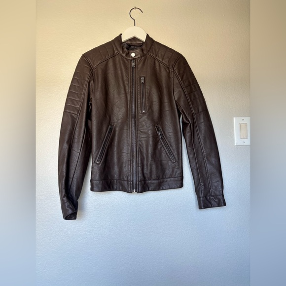H&M Other - H&M Men's Dark Brown Leather Jacket